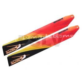 XCB135-B  Xtreme Productions Carbon Fiber Blade 135mm Red 130X  